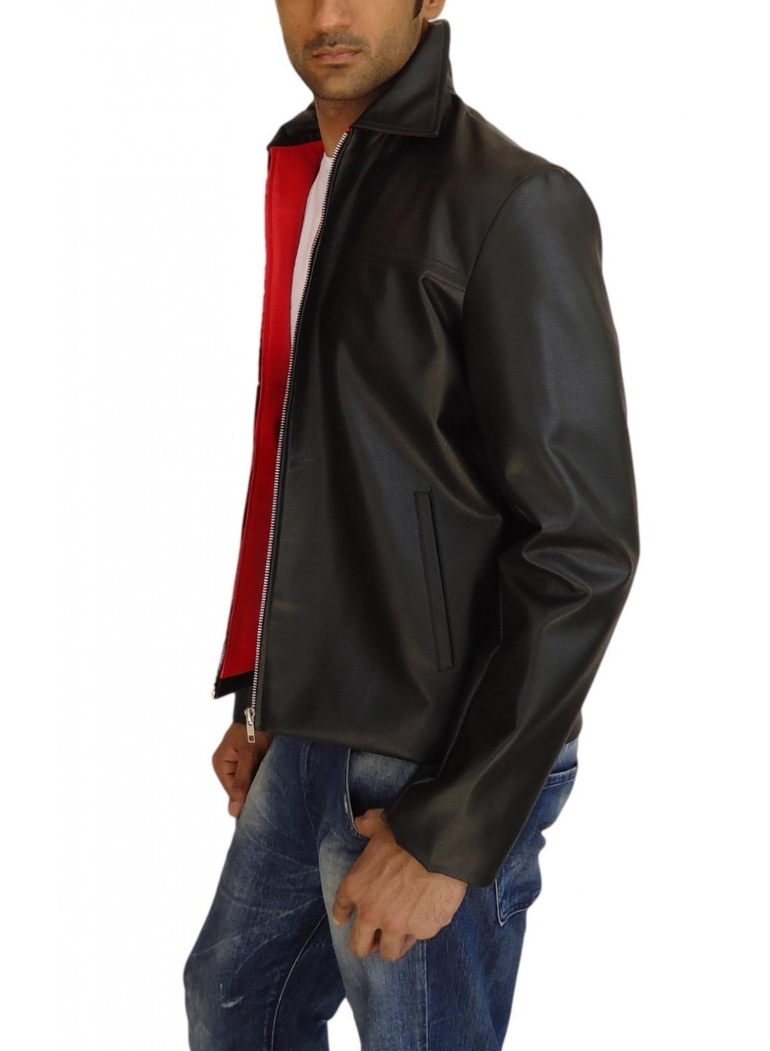 Layer Cake Black Leather Jacket